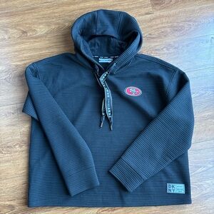 DKNY Black Hooded 49ersSweatshirt